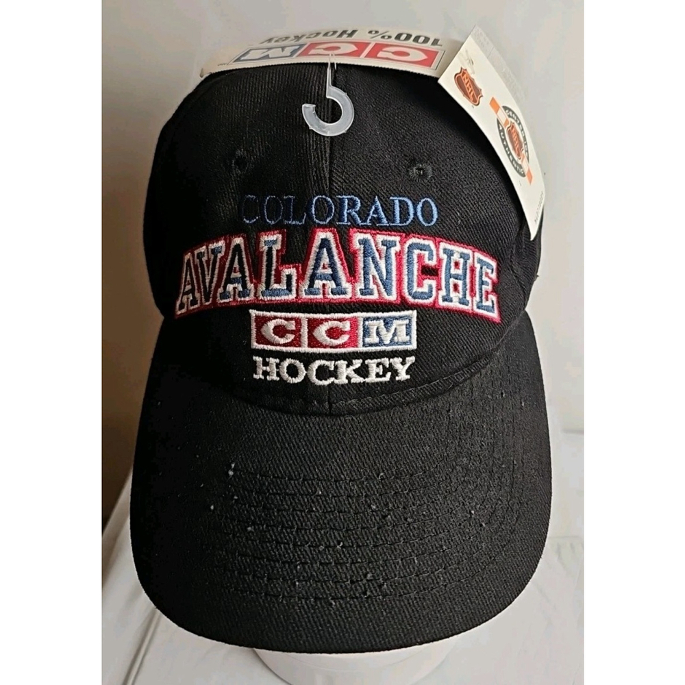 Vintage Colorado Avalanche CCM Hockey Hat Made In Canada Adjustable New W/ Tags